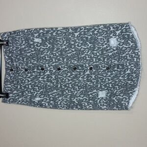 Easel Denim Snap-Up Skirt